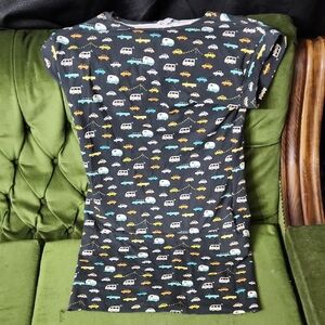 Womens Dress With Car Pattern